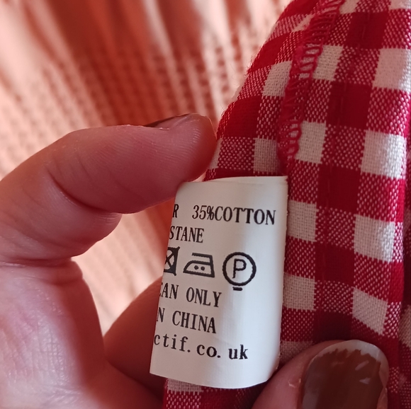 ModCloth / Collectif Checkered Skirt - XXL - Red and White - Picture 9 of 9